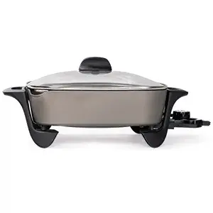 0711711 12-inch Electric Skillet with Glass Cover.