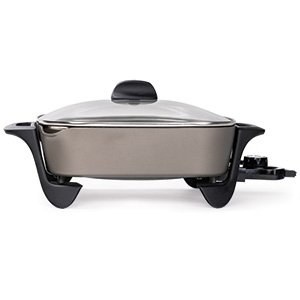 0711711 12-inch Electric Skillet with Glass Cover.