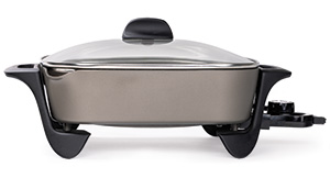 0711711 12-inch Electric Skillet with Glass Cover.