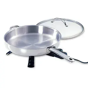 0730001 Stainless Steel Electric Skillet