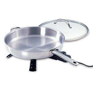 0730001 Stainless Steel Electric Skillet