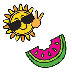 81589 Sun/Watermelon Template for the PanGogh Pancake Art Griddle