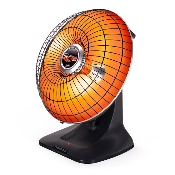 07929 HeatDish Plus Tilt parabolic electric heater.