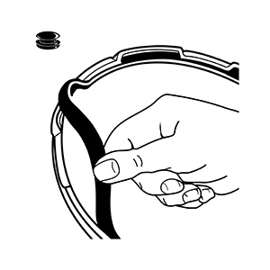 09903 Pressure Cooker Sealing Ring/Overpressure Plug Pack