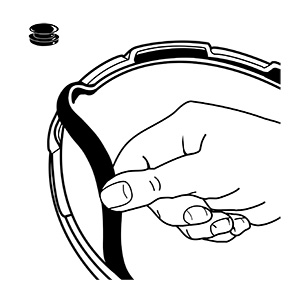 09936 Pressure Cooker Sealing Ring/Overpressure Plug Pack
