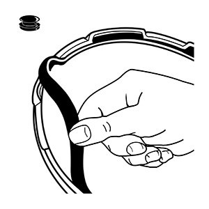 09980 Pressure Cooker Sealing Ring/Overpressure Plug Pack