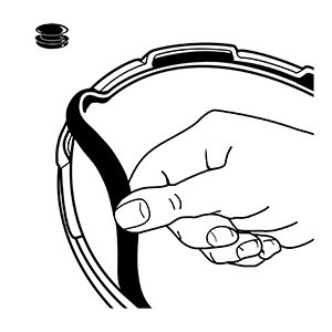 09997 Pressure Cooker Sealing Ring/Overpressure Plug Pack