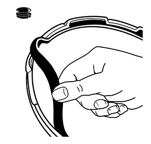 09997 Pressure Cooker Sealing Ring/Overpressure Plug Pack