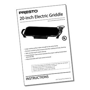 4014032 Instruction Book Cover