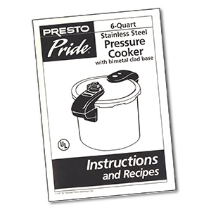 72132 Instruction/Recipe Book Cover