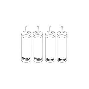 81605 Set of Four Batter Bottles