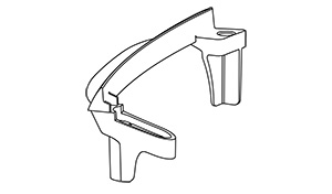85765 Left Handle/Leg Frame