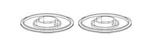 85784 Two Buffing Hubs