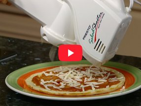 Link to a video about the Presto SaladShooter slicer/shredder.