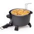 The Kitchen Kettle XL multi-cooker/steamer with waffle fries in the basket
