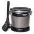 The FryDaddy electric deep fryer with the cover on and the scoop along side.