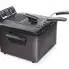 The Dual Basket ProFry immersion element deep fryer with the cover on and the baskets in place in the fryer.