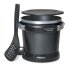 The GranPappy&reg; electric deep fryer with the cover and scoop.