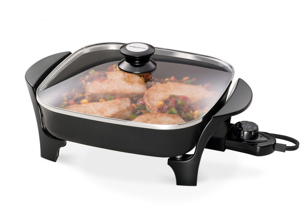 06626 11-inch Electric Skillet with Glass Cover.