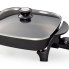 The 11-inch Electric Skillet with the cover on.
