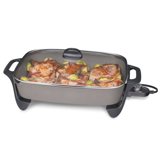 06860 16-inch Electric Skillet with Glass Cover.