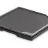 The Tilt-n-Fold XL Electric Griddle folded for storage.