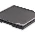 The Tilt-n-Fold XL Electric Griddle folded for storage.