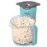 The PopLite My Munch hot air corn popper with the cover off and filled with popped popcorn.