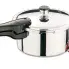 The 4-Quart Stainless Steel Pressure Cooker with two chile peppers.