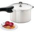 The 8-Quart Aluminum Pressure Cooker with ruby pears.