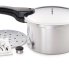 The 8-Quart Aluminum Pressure Cooker with the pressure regulator, cooking rack, and instruction book alongside.