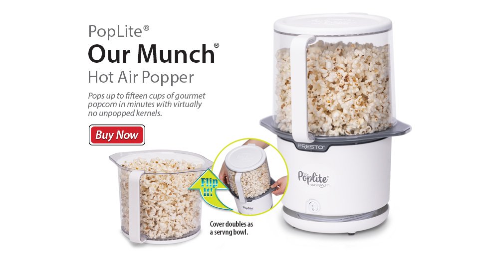 PopLite&reg; Our Munch&reg; hot air popper