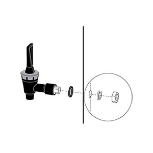 Spigot Assembly for the Presto 30-Quart Digital Water Bath Canner