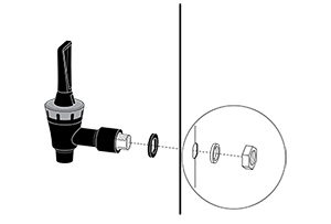 Spigot Assembly for the Presto 30-Quart Digital Water Bath Canner