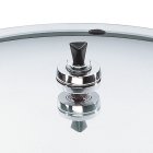 A close-up of the 21-litre Induction Compatible Pressure Canner's adjustable regulator.