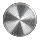 A close-up of the 21-litre Induction Compatible Pressure Canner's stainless steel base.